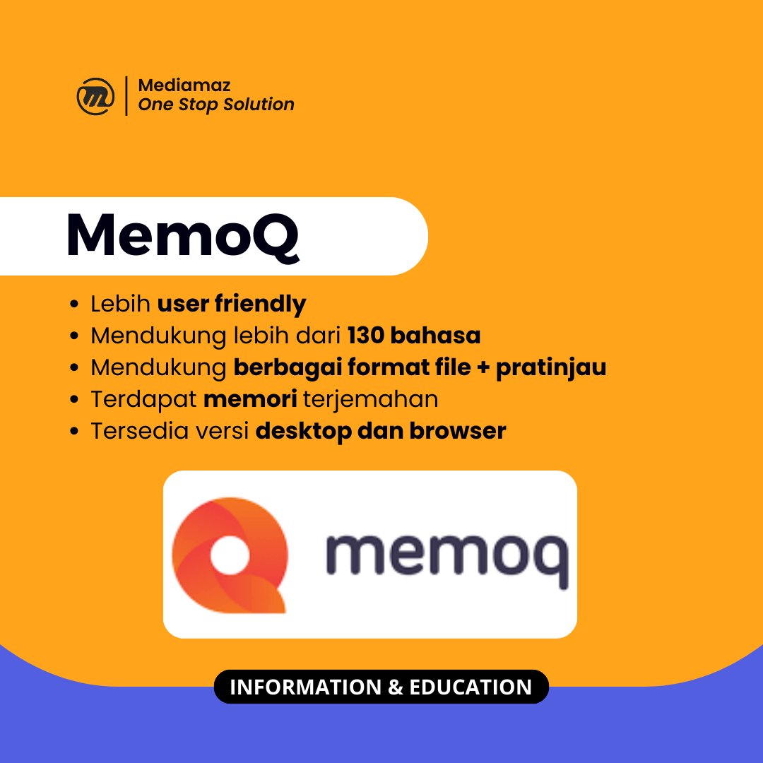 MediamazTS's tweet image. Ada yang belum pernah pakai CAT Tools untuk penerjemahannya?😁 Bakal ngebantu banget sih ini mah 

#CATTools #SDLtrados #wordfast #memoq #penerjemahan #translator #translation
