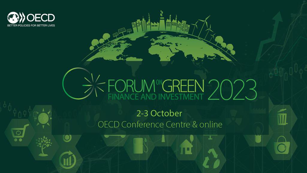 Pleased to open the 10th <a href="/OECD/">OECD ➡️ Better Policies for Better Lives</a> Forum on Green Finance and Investment today. 

We discuss the policy frameworks and incentives needed to realise the extraordinary potential of green finance as a driver of innovation and sustainable growth.

🔗 oe.cd/cgfi-forum23

#OECDgfi