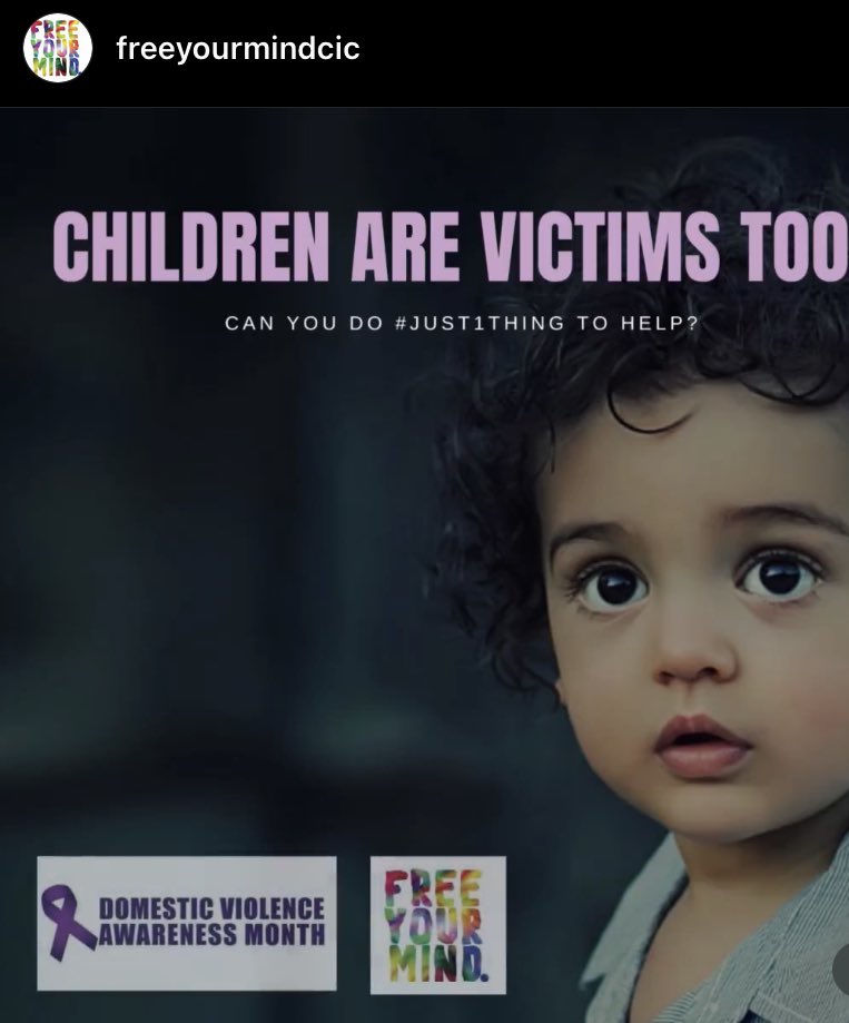 We are excited to be launching our new campaign 'Children Are Victims Too' and as as part of Domestic Violence Awareness Month, this October we are asking you to do #just1thing to help.