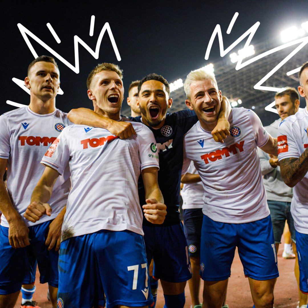 𝙋𝙤𝙗𝙟𝙚𝙙𝙖 !
ʜᴀɴᴅs ᴜᴘ ғᴏʀ ʜᴀᴊᴅᴜᴋ 🙌🔴🔵
Fantastic atmosphere and great team effort 🌋

Thank you all !

#SamoHajduk #Υβ <a href="/HNKHajdukSplit/">HNK Hajduk Split</a>
