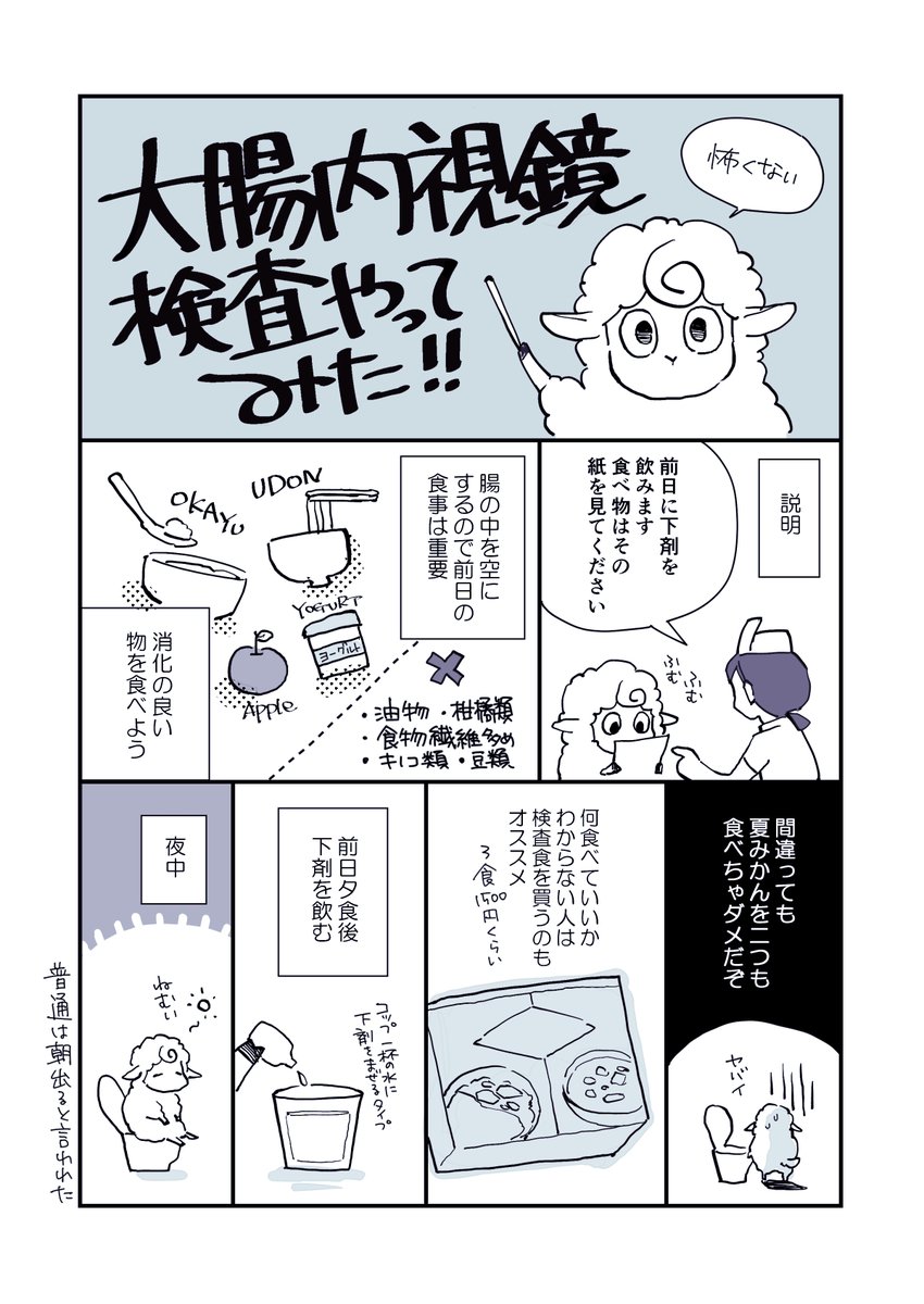 will_izkt's tweet photo. 【大腸内視鏡検査体験記】
大腸がんを早期発見しよう！症状が出てからでは進行がんになってしまってる場合もあるよ。残念ながら今年私は進行がんが発覚し手術して現在抗がん剤治療中です。私のような思いをする人が1人でも減りますように🙏
しっかり寝て、食べて、健康管理をしよう～！ https://t.co/msudPTKAAy