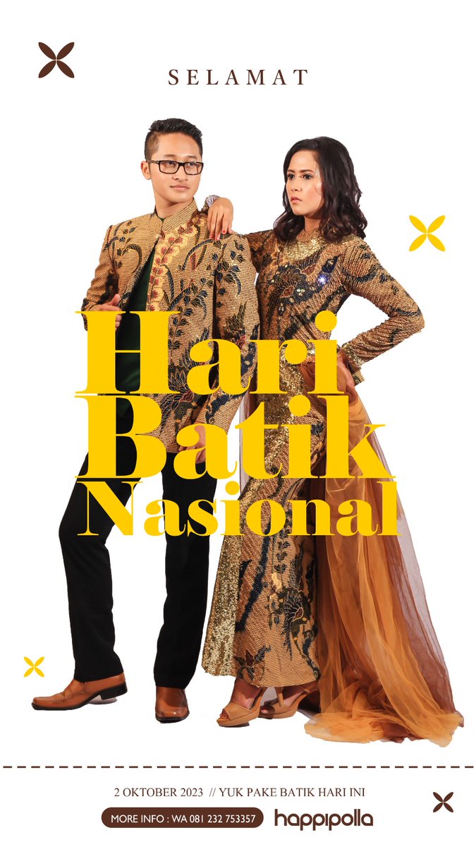 Tanpa kita sadari, batik, selalu ada dan menemani kita dalam aneka momen, kelahiran, sekolah, bahkan pernikahan. Selamat Hari Batik Nasional, proud to show the beauty of Batik.