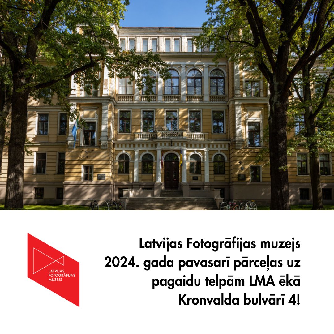 INFORMĒJAM:
Latvijas Fotogrāfijas muzejs 2024. gada pavasarī pārceļas uz pagaidu telpām Kronvalda bulvārī 4!

Papildu informācija: ej.uz/2htn
