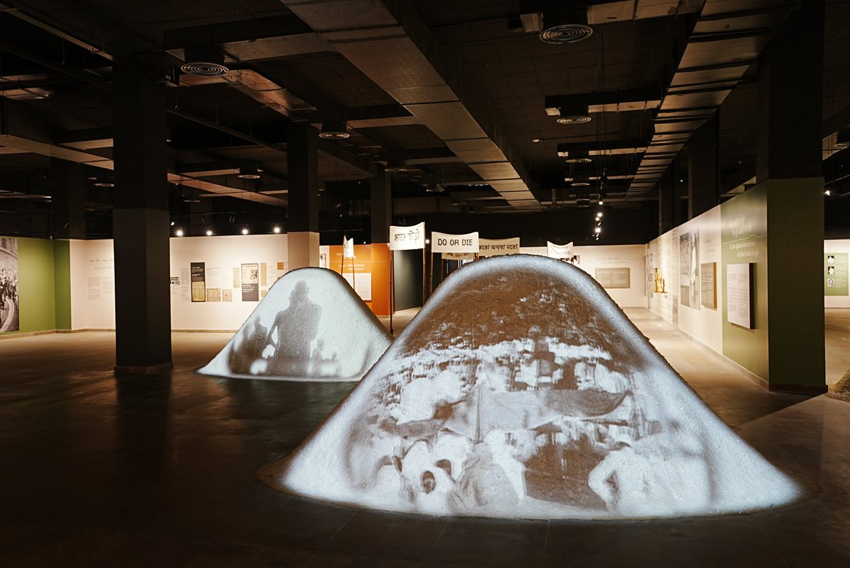 As we celebrate #GandhiJayanti, here are a few glimpses of our new project #GandhiVatika, Jaipur. ~One lakh sqft spread over three floors this museum is now open to all. It showcases Gandhiji's practices, principles, and values for a truly immersive experience. #Museums2023