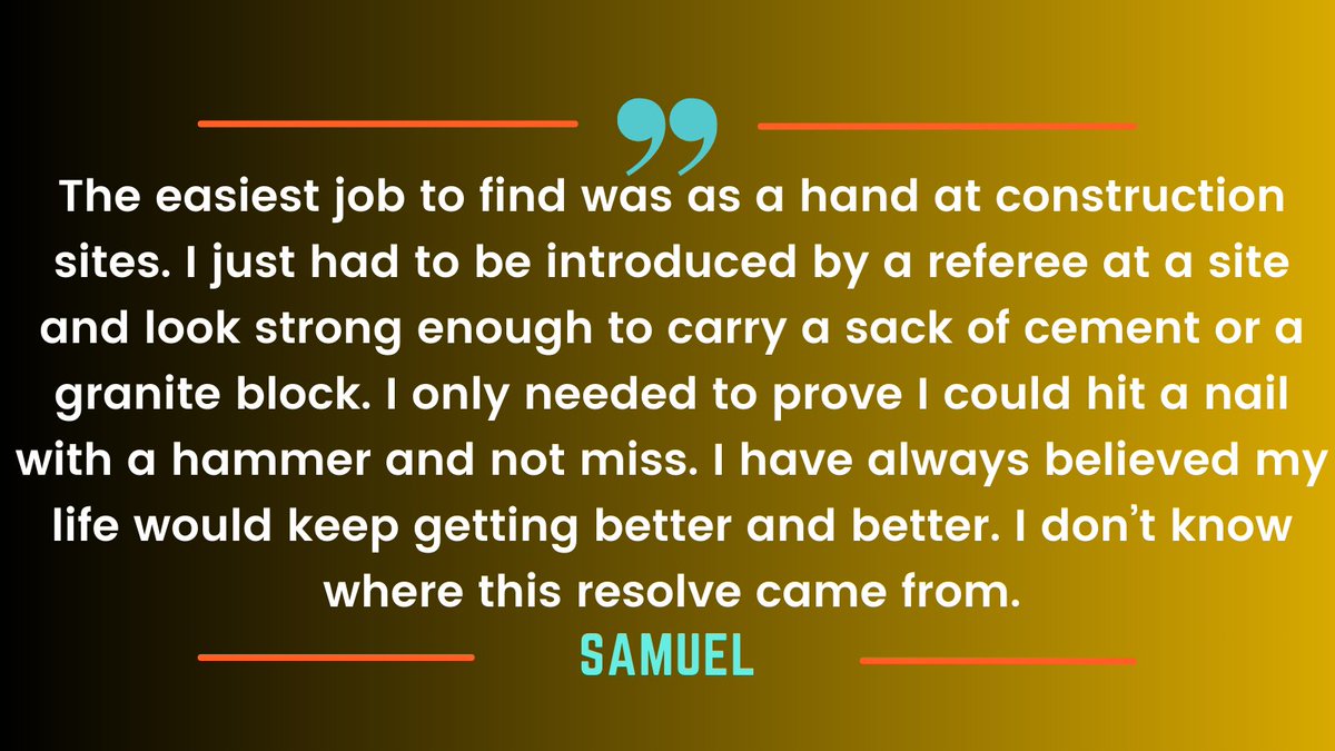A great start of the week. Get INSPIRED by #IAmSamuel! 😎 Click this link 👉 bit.ly/3RiUmKS and read Samuel's gritty journey as a queer young hustling in Nairobi, straight from western rural Kenya.💪Share this piece with your crew and spread the word!🌍#ModayMotivation