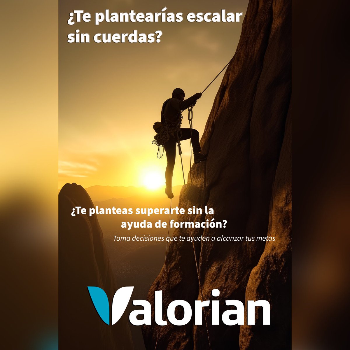 Valorianenred's tweet photo. ¿Te plantearías escalar sin cuerdas?, ¿Te planteas superarte sin la ayuda de formación?
Toma decisiones que te ayuden alcanzar tus metas.

https://t.co/bStRe6Rjlm

#revalorizate #revalorizate #ponteenvalor https://t.co/eOOuPzdbim