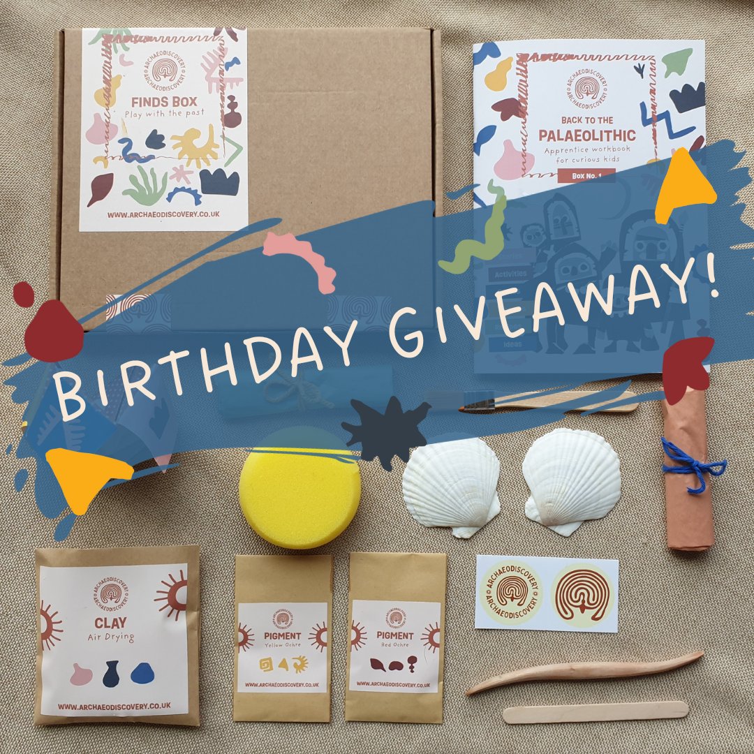 playwiththepast's tweet photo. To celebrate our 🎊1st BIRTHDAY!🎊

#Win 1 of our #Palaeolithic boxes for 6-12 yrs

To enter:
💛Like 
🌈Follow
✨+Tag someone interested

#Giveaway closes midnight Wednesday 4th October

We're also running giveaways on https://t.co/kCNu4nNjaG + https://t.co/JW9BCdZkUS https://t.co/XdQ4yklmMg