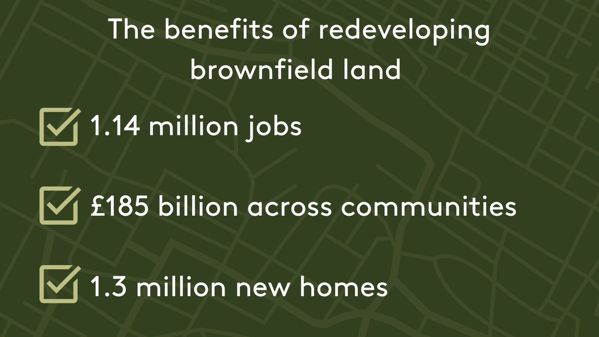 New research from Development Economics Research Group (DERG) on behalf of <a href="/LandsecGroup/">@LandsecGroup</a>, <a href="/BerkeleyGroupUK/">Berkeley Group</a> and <a href="/BritishLandPLC/">British Land PLC</a> reveals the scale of opportunity for current and expected brownfield land.

Read more here 👇britishland.com/news/press-rel…