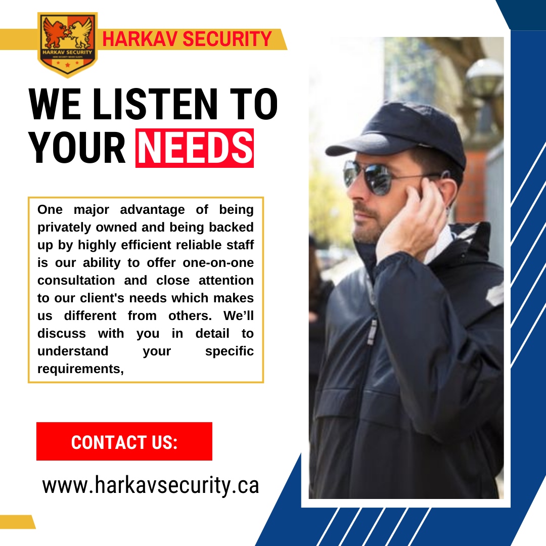 One major advantage of being privately owned and being backed up by highly efficient reliable staff is our ability to offer one-on-one consultation and close attention to Contact US:⁠ Call +1 647-913-0085 , +1-855-5HARKAV⁠ Harkavsecurity.ca⁠ .⁠ .⁠ #hiresecurityguards