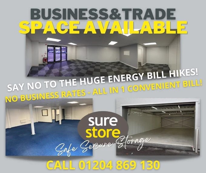 Our 650sqft office is now available to rent!

We are currently offering 20% off for 24 weeks for this spacious office space!

For more info, give us a ring on 01204 869 130