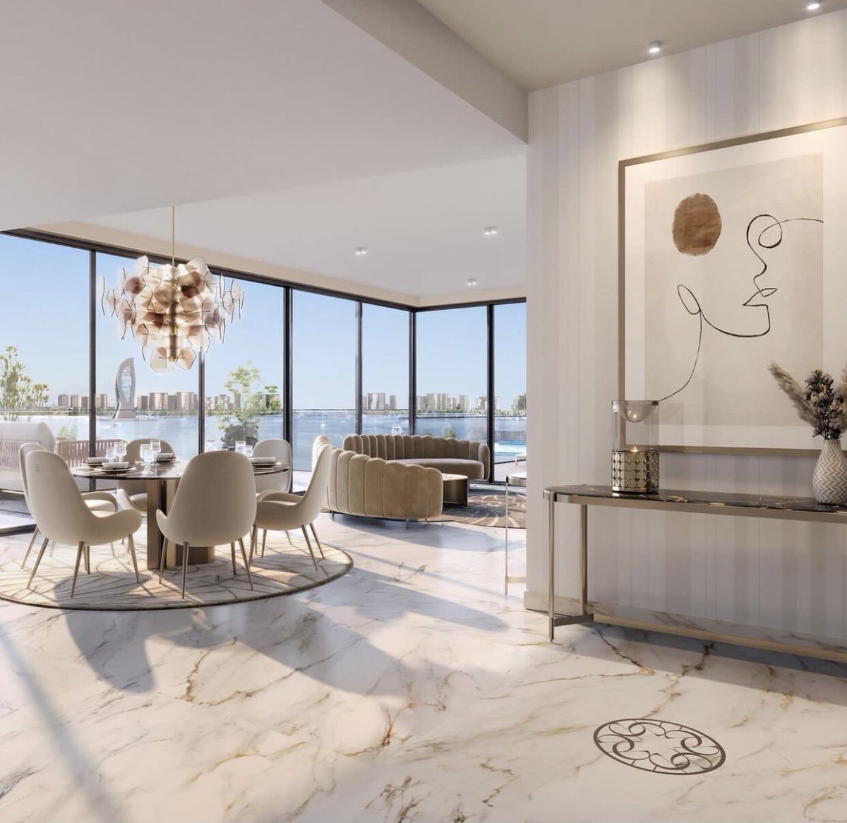 الجنة على الشاطئ! أنت على موعد مع شروق الشمس لالتقاط الأنفاس من نافذة منزلك في مشروع Les Vagues، المشروع الأول من نوعه الذي صممه إيلي صعب حصرياً وقدمته دار جلوبال، الذراع الدولي لشركة “دار أركان للتطوير العقاري”