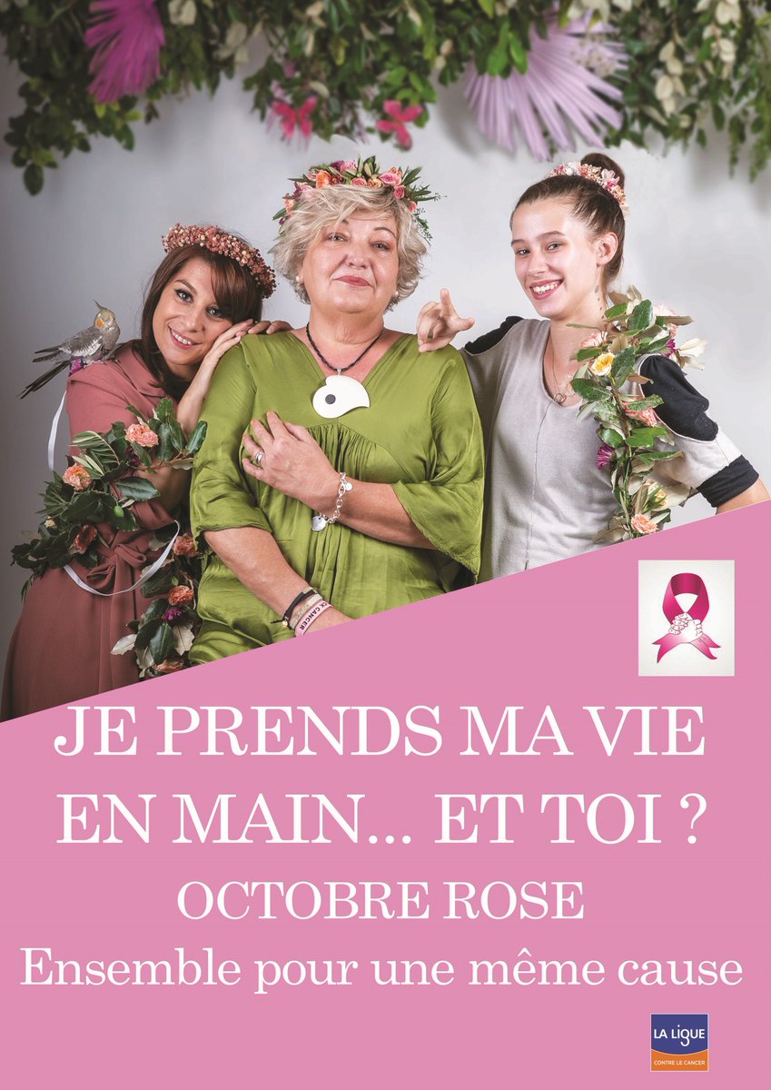 Parce que la prévention rassure et que le dépistage permet de guérir 9 fois sur 10 , boostons #octobrerose.