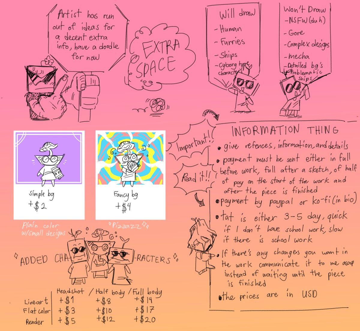 Thej0eLest's tweet image. Ah I'm a dumbass of all the things I forgot to post it just had to be my commission sheet