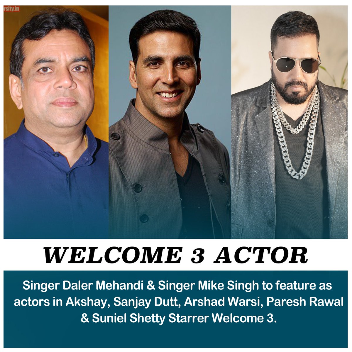 mikasinghfc2023's tweet photo. Welcome To The Jungle 🔥 Welcome 3 - Official Announcement !!

Are you ready for the big adventure 😍
@MikaSingh bhaji 👑 @akshaykumar @pareshrawalofficial @duttsanjay @thedalermehndiofficial @arshad_warsi @suniel.shetty 

#mikasingh #welcome3 #welcometothejungle #mikasinghfans https://t.co/2PFtyV9CL9