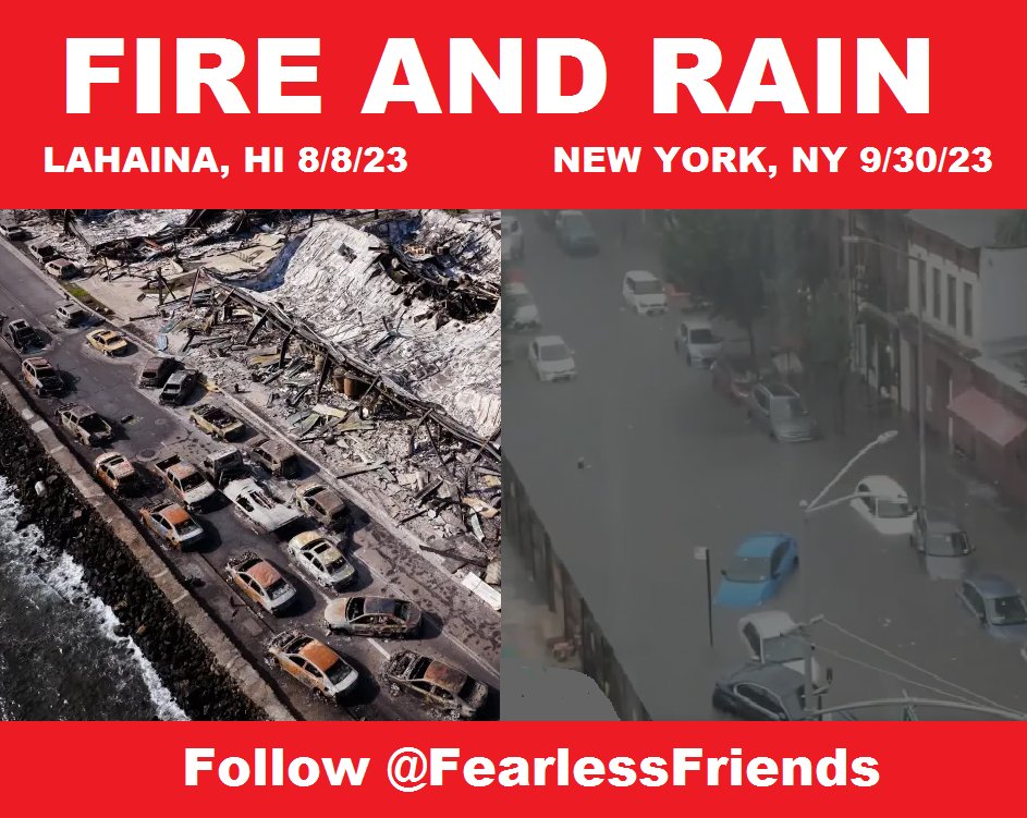 Sept 30 '23 New York Flood: Not a natural disaster.👇

New York residents blindsided by 10'' of rain in 24hrs. No #FEMA alert/NY State alert/#WeatherAdvisory  advance-warning was issued.

Gov #Hochul calls a #StateOfEmergency post-event.
#WeatherManipulation #GeoEngineering👇