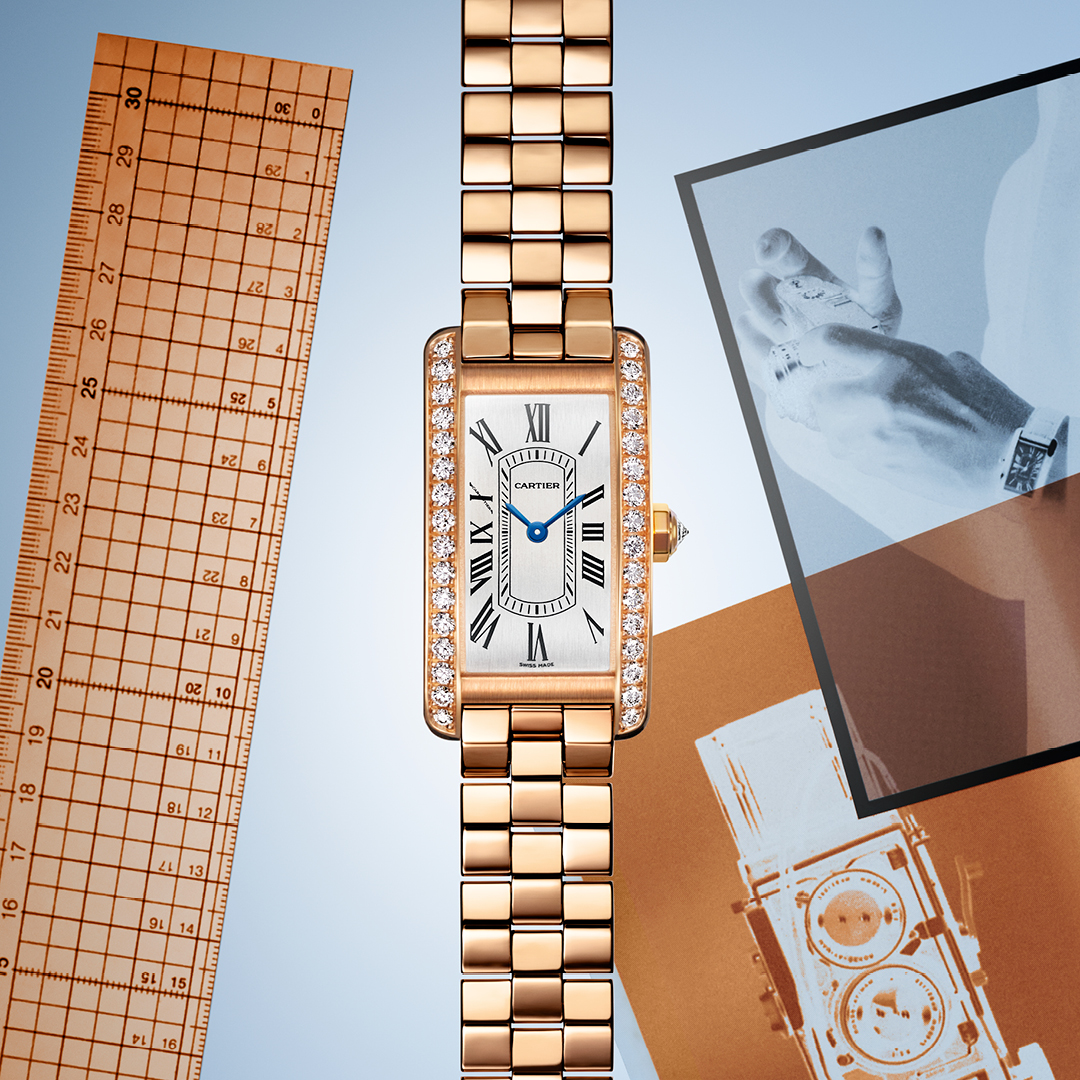 In steel, rose gold, or paved with diamonds, the Tank Américaine celebrates the casual chic spirit of a continent on American time. #CartierTank ms.spr.ly/60119wrdv