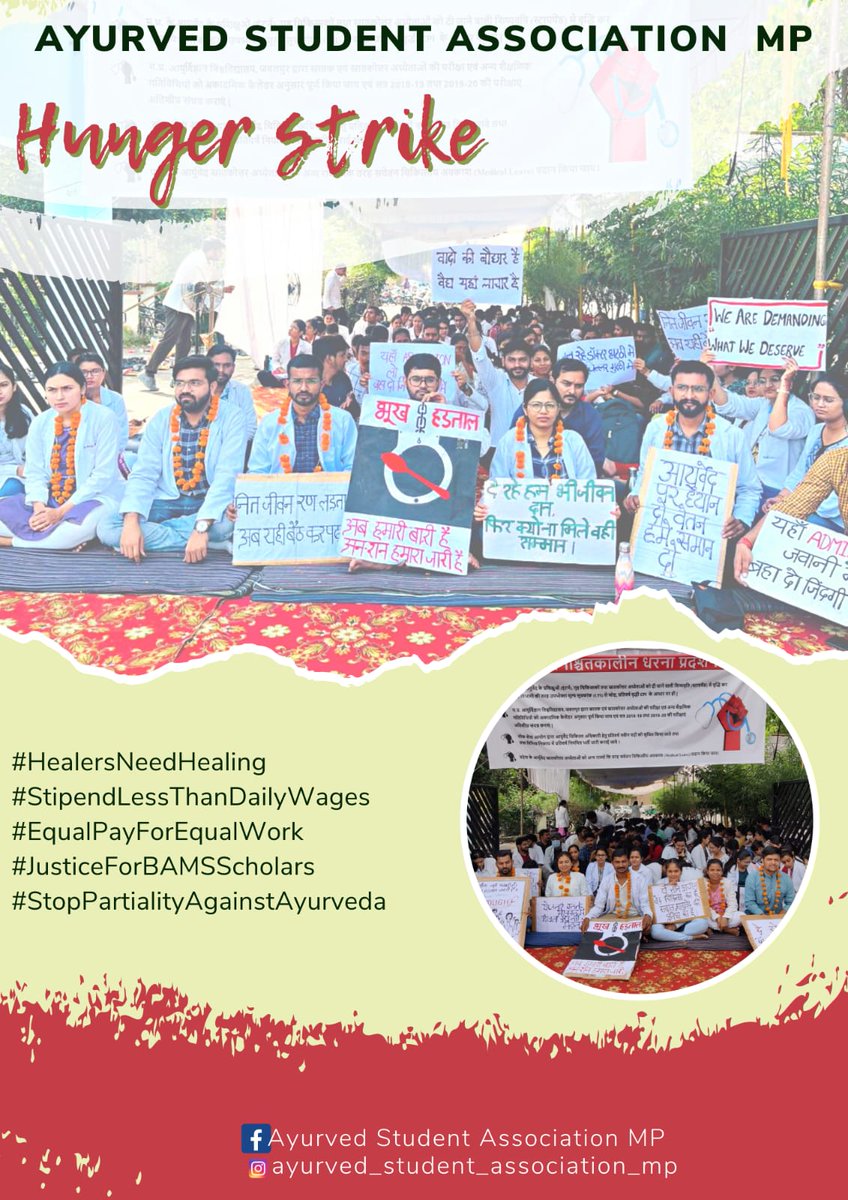 Drgg01's tweet photo. #StopPartialityAgainstAyurveda
#JusticeForBAMSScholars 
#EqualPayForEqualWork
#HealersNeedHealing
#StipendLessThanDailyWages https://t.co/HW6StUqOOa