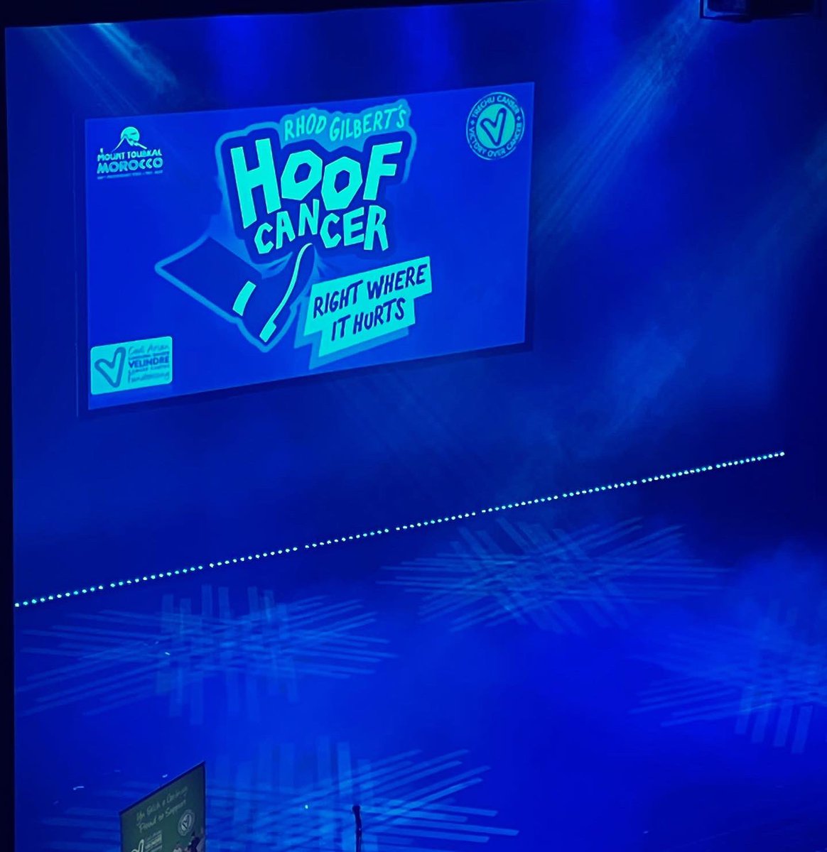 EventRater's tweet photo. @rhodgilbertshow | @theCentre | @Velindre 💚 https://t.co/030jTjzoZk