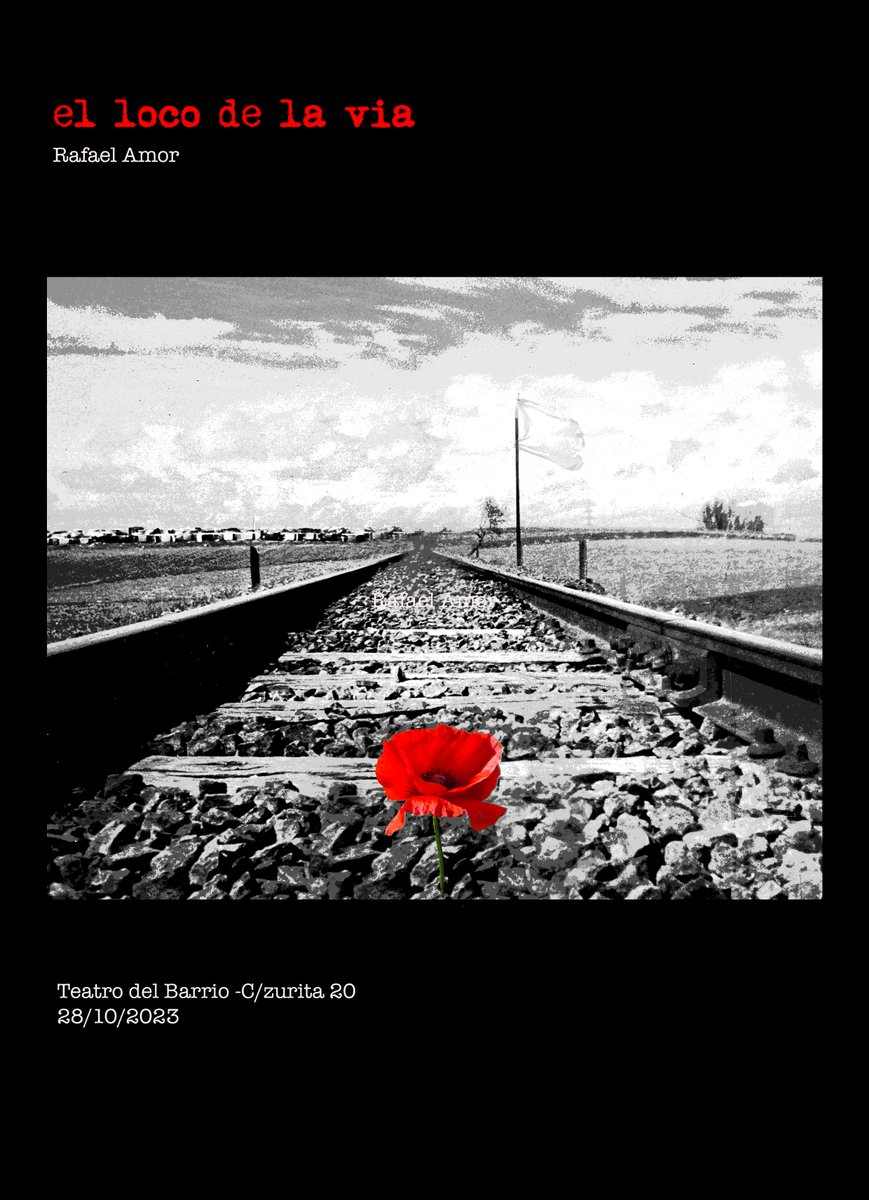 El 28 de octubre estaremos en el <a href="/teatrobarrio/">Teatro del Barrio</a>  junto a @SalvadorAmor y <a href="/gabrielortega_/">Gabriel Ortega Sanz 🌾🍇</a>  representando la obra musical <a href="/canteroswimmer/">Jose Cantero</a>  #ellocodelavia de <a href="/RAFAELAMORPOETA/">RAFAELAMOR</a> 
Estamos seguros de que les gustara la idea de acompañarnos.
teatrodelbarrio.com/el-loco-de-la-…