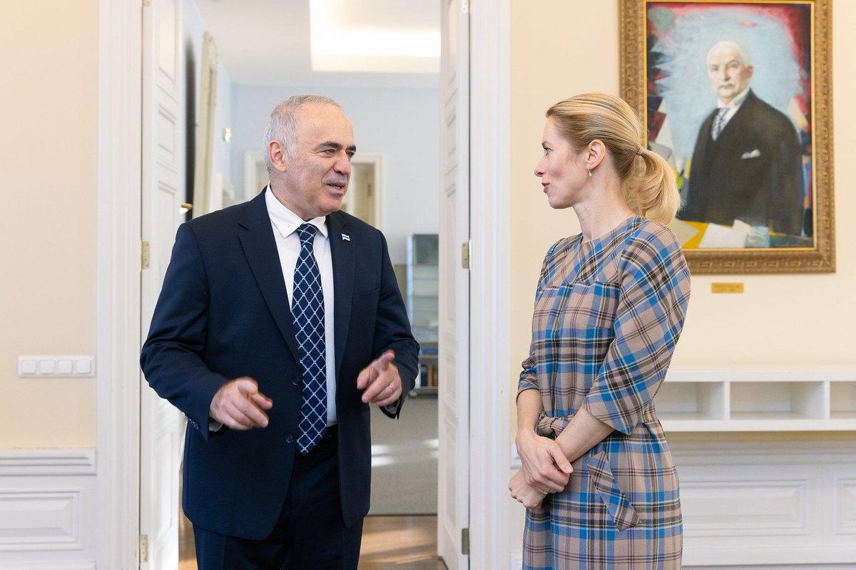 Kaja Kallas (@kajakallas) on Twitter photo The last time I sat down with Garry Kasparov <a href="/Kasparov63/">Garry Kasparov</a>, we played chess.
This time we discussed how to help #Ukraine win and make sure accountability follows for Russia’s war crimes. The last time I sat down with Garry Kasparov <a href="/Kasparov63/">Garry Kasparov</a>, we played chess.
This time we discussed how to help #Ukraine win and make sure accountability follows for Russia’s war crimes.