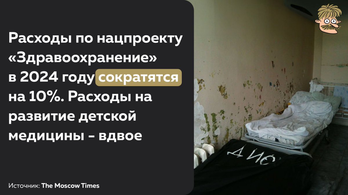Sandy_mustache's tweet photo. При этом оборонный бюджет РФ в 2024 году увеличится на 70% , а “секретная часть" бюджета вырастет в 2 раза.

Денег нет, но вы лечитесь https://t.co/N0dUUJwJdj