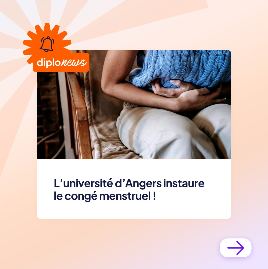 diplomeo's tweet image. Cette semaine #Diplonews c'est:
🇨🇦À partir du 06/10: 16 universités québécoises seront dans 5 villes
🩸Les étudiantes auront droit au congé menstruel à @UnivAngers
💪 @sretailleau soutient les étudiants en difficulté sur #Backseat #Twitch tout en rejetant l'allocation universelle