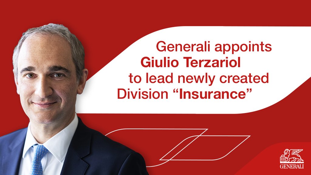 GENERALI's tweet photo. Giulio Terzariol will join the Company as CEO Insurance, a newly created role with responsibility for all the insurance Business Units, with effect from January 2024.
Discover more: https://t.co/FBnvegodoc
#LifetimePartner24 https://t.co/4c8bo4qG8X