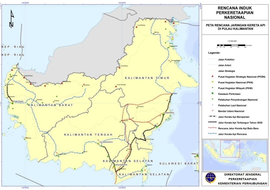 FuzaFirdaus's tweet photo. Tahukah anda? Kereta Api Trans Kalimantan direncanakan akan menggunakan lebar rel standar 1.435 mm.

Itu artinya seluruh trase Kereta Api Trans Kalimantan akan bisa dilalui dengan kereta semi-cepat. https://t.co/wAsH8wSou3