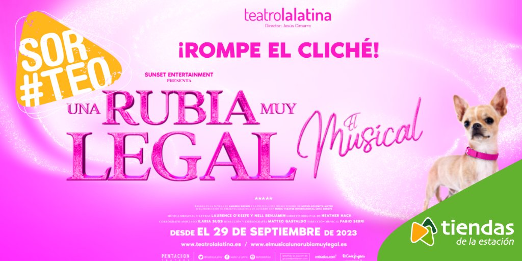 tiendasestacion's tweet image. #tiendasdelaestación te lleva a ver el musical “Una rubia muy legal”. Un tributo al poder femenino 💖 

Gana una de las 5 entradas dobles que sorteamos para la función del 13 de octubre a las 21h en el @TeatroLaLatina👏🏻 

➡Síguenos 
➡Haz RT
➡Menciona a un amigo