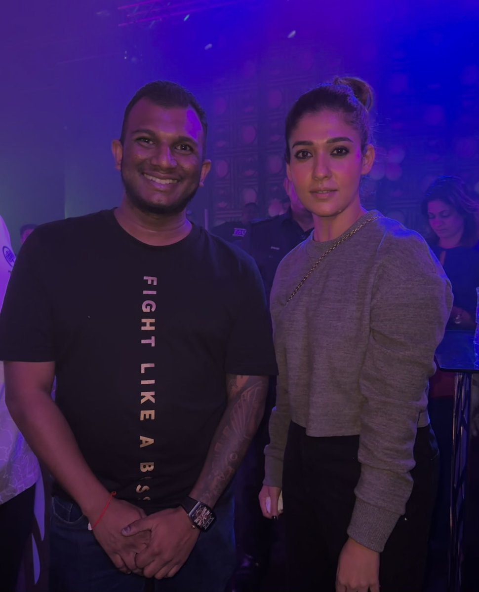 mohanenganesan's tweet photo. With lady superstar @NayantharaU 
Such a beautiful person 🩵 https://t.co/ROAKPUNGTu