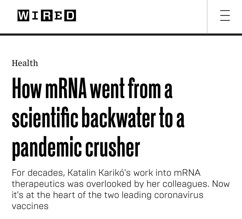 Anirban Maitra (@aiims1742) on Twitter photo The <a href="/NobelPrize/">The Nobel Prize</a> this morning for Dr. <a href="/kkariko/">Katalin Kariko</a> is a remarkable story of perseverance and belief in the power of your science despite the setbacks.
I am so thankful for her work. But mostly for not giving up. ๐๐ฝ
#NobelPrize The <a href="/NobelPrize/">The Nobel Prize</a> this morning for Dr. <a href="/kkariko/">Katalin Kariko</a> is a remarkable story of perseverance and belief in the power of your science despite the setbacks.
I am so thankful for her work. But mostly for not giving up. ๐๐ฝ
#NobelPrize