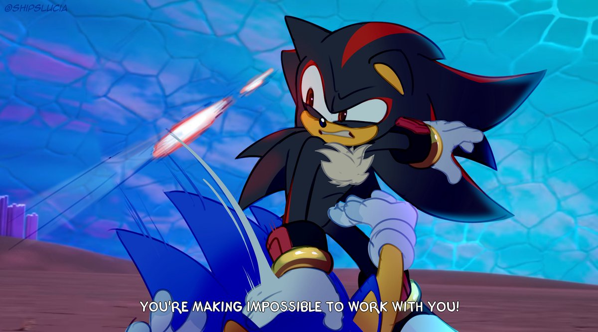 Jax on X: Day 7 of drawing Sonic ships: Sonic x Shadow. #sonadow