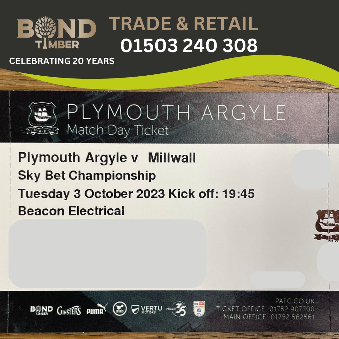 BondTimber's tweet photo. Competition time!💚
Don't miss your chance to win 2 tickets for tomorrow nights @Argyle game! Simply comment who you would like to take with you to enter. Must be able to collect from us tomorrow! #plymouthargyle #bondtimber #competition https://t.co/fvTwraaYbE