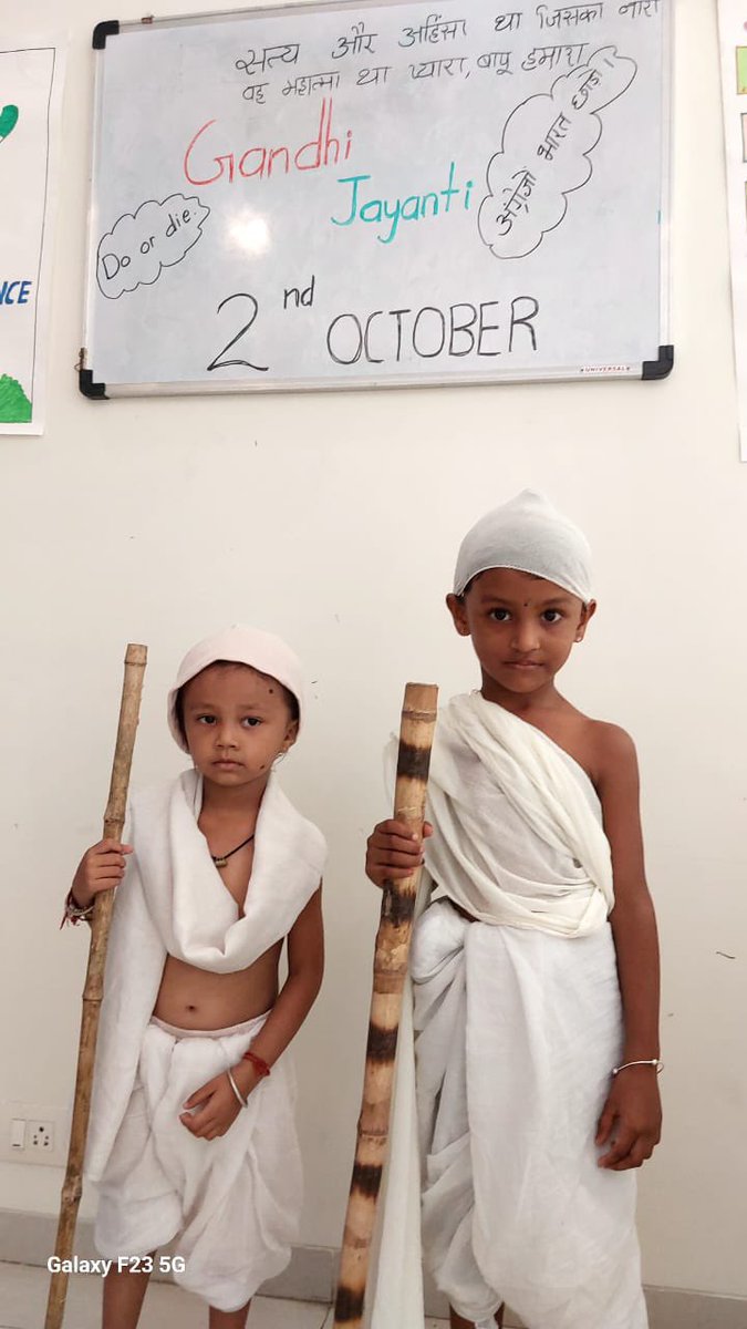 niveda_ngo's tweet photo. Gandhi Jayanti Celebration across our Centres..with activities like Poster Making, Colouring, and a
cleanliness drive with an agenda to turn the vision of a pristine and green nation into a reality.

#AmritMahotsav #mahilaayogup #MinistryWCD #NitiAyog @noida_authority @CeoNoida https://t.co/Ui2tPqVE8c