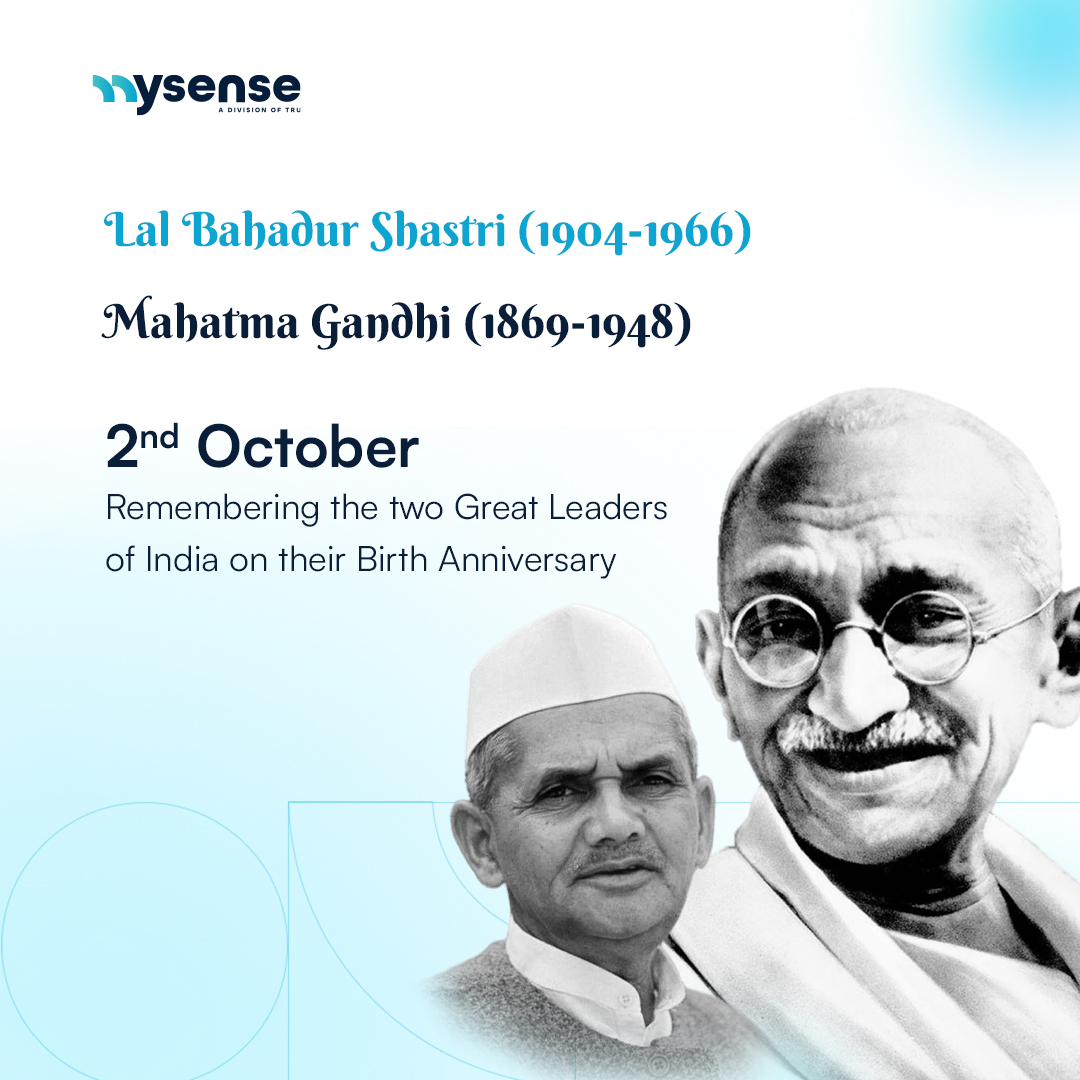 MysenseTech's tweet photo. 🌿 Two visionary leaders, one remarkable day. Let us embrace their teachings of non-violence and equality. 
.
.
#Mysense #MysenseTechnologies #India #Indian #IndianIncredible #Leaders #Leadership #MahatmaGandhi #Mahatma_Gandhi #GandhiJayanti #Gandhi_Jayanti #GandhiShastriJayanti https://t.co/ufRy4pDerC