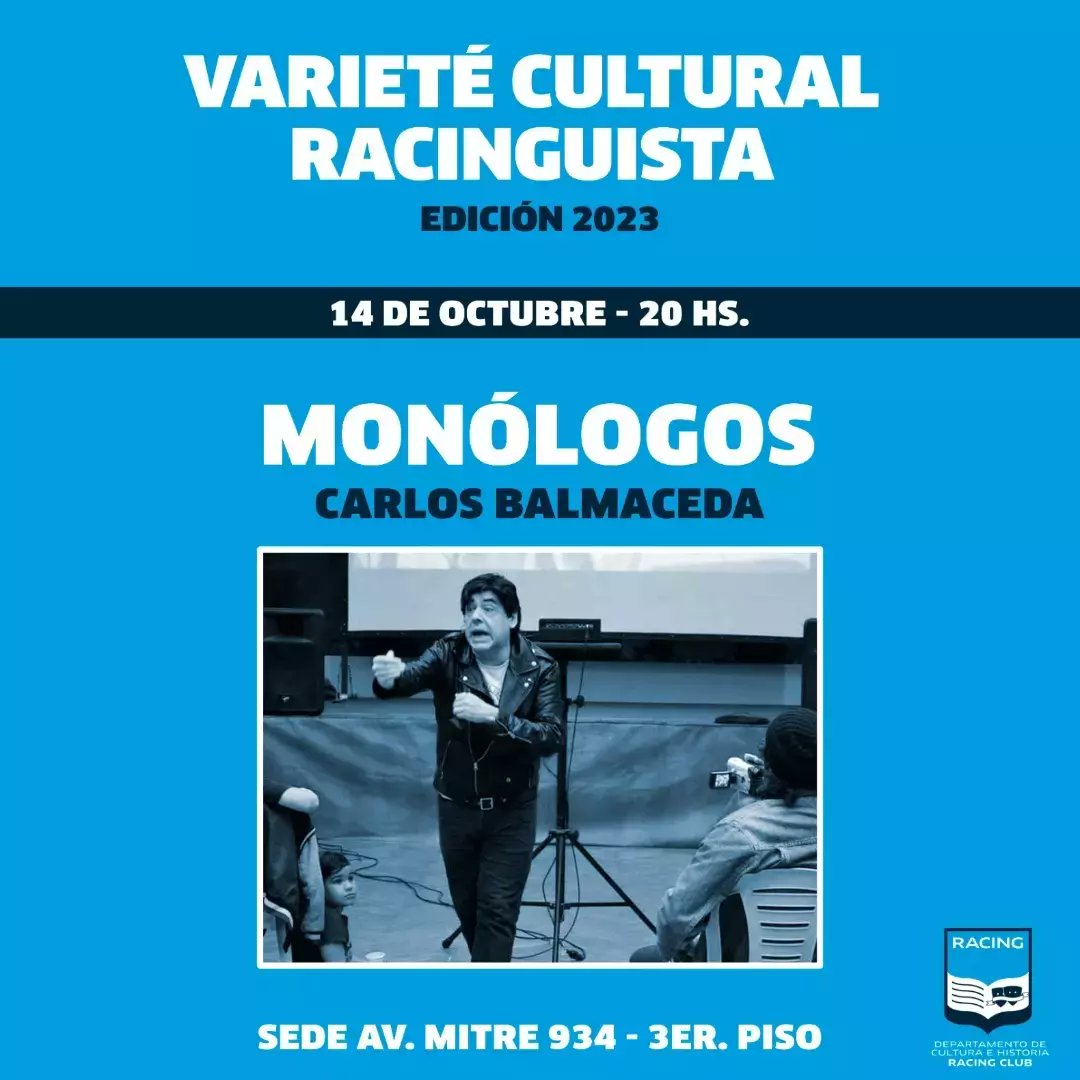<a href="/LeanPapi/">@LeanPapi</a> <a href="/sof_1903/">Sofía Antonacci ⭐⭐⭐</a> <a href="/TanoMaringolo/">Tano Maríngolo 🎓</a> Noelia Dans, Sabrina Bolke y Pablo Jofre leerán poesía y Carlos Balmaceda, sus monólogos.
