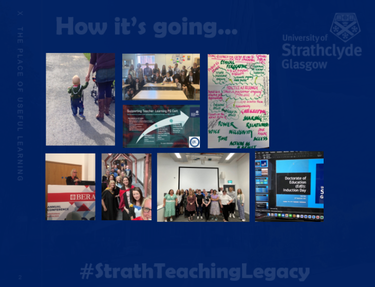 StrathEDU's tweet photo. Only one day to go until #WorldTeachingDay, and today's #StrathTeachingLegacy features our legend in education, Professor Kate Wall @kate_wall98. Kate specialises in all things practitioner enquiry, primary/early years education, voice and so much more. Find out more... https://t.co/Biy3yYt4rg
