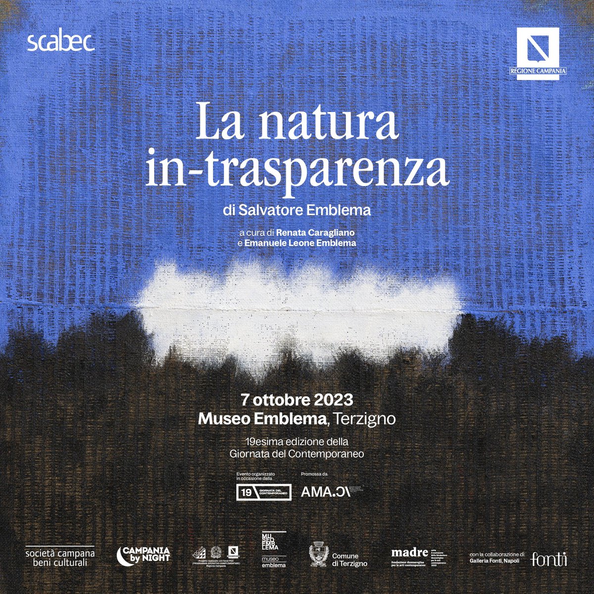 scabec (@scabecspa) on Twitter photo Il #7ottobre, per la #GiornatadelContemporaneo di <a href="/AMACI_musei/">AMACI</a>, visite guidate al <a href="/MuseoEmblema/">Museo Emblema</a> di Terzigno (Na).
Registrati 👉 scabec.it/progetti/campa… Il #7ottobre, per la #GiornatadelContemporaneo di <a href="/AMACI_musei/">AMACI</a>, visite guidate al <a href="/MuseoEmblema/">Museo Emblema</a> di Terzigno (Na).
Registrati 👉 scabec.it/progetti/campa…