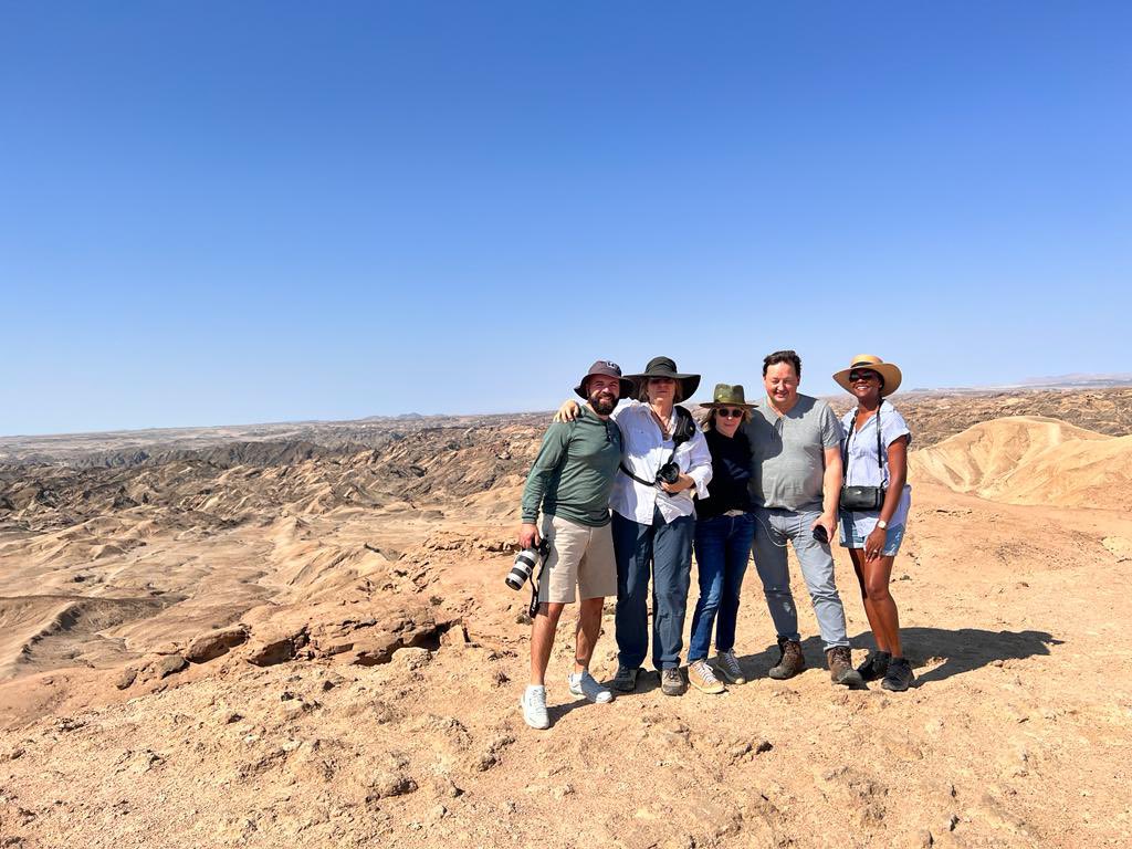 Namibia_F_C's tweet photo. The Locations FAM tour is underway, hosting our guests on a 9 day trip, highlighting some of picturesque attractions.
#NamibiaLocationsFamTour #FilmProduction #FilminginNamibia #LocationNamibia https://t.co/Z9t5NzfV5V