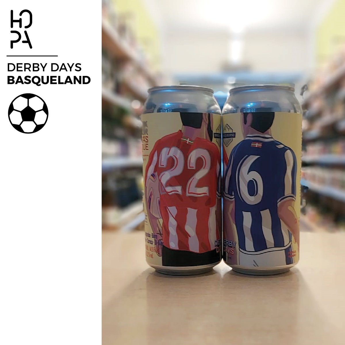 Aún con la resaca del Derbi.

🍺DERBY DAYS. Basqueland:
"Una vieja rivalidad transformada en una hermosa fiesta. IPA con Strata y Simcoe 50/50, aromas a cítricos maduros, fresa y chicle, con textura suave en paladar y amargor equilibrado."

#RealSociedad #Athletic #euskalderbia