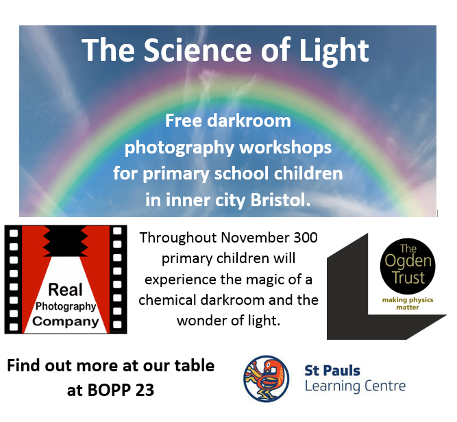 Autumn primary school workshops by #realphotographycompany funded by #ogdentrust 
@ogdentrust  
Find us at @bop_bristol
@arnolfiniarts
#photoeducation
#darkroom
#science
#scienceeducation
@martinparrfdn
@The_RPS 
@newscientist 
#communityphotography
@bjp1854 
@centrebritphoto