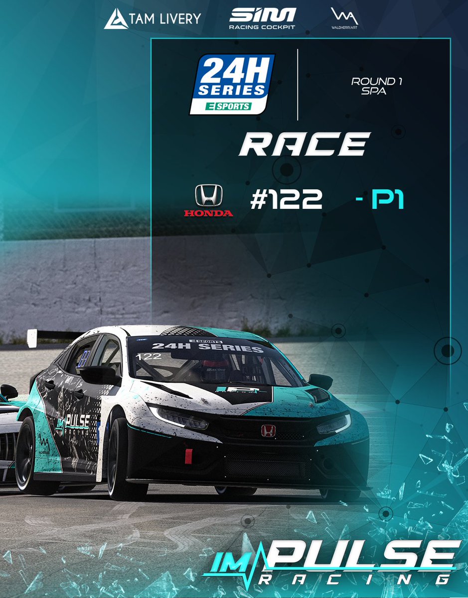 Surviving turn 1 + great pace over 6 hours by <a href="/MAsschert21/">Martijn Asschert</a> &amp; Marcel =🥇🏆

Great start for the season in the #TCR class 🍾

<a href="/24H_ESPORTS/">24H SERIES ESPORTS</a> <a href="/vcoesports/">VCO 🕹🏎</a> 
#WeAreImpulse