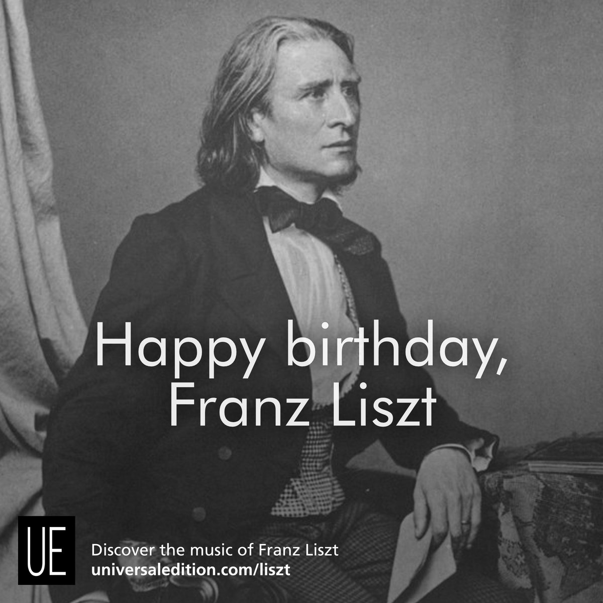 Happy Birthday, Franz Liszt! Find out more about him: universaledition.com/franz-liszt-434