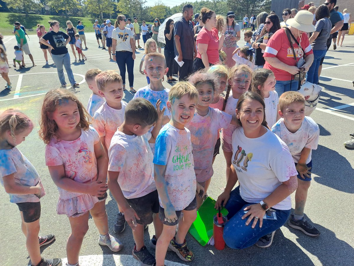 Color run was so colorful! 🌈