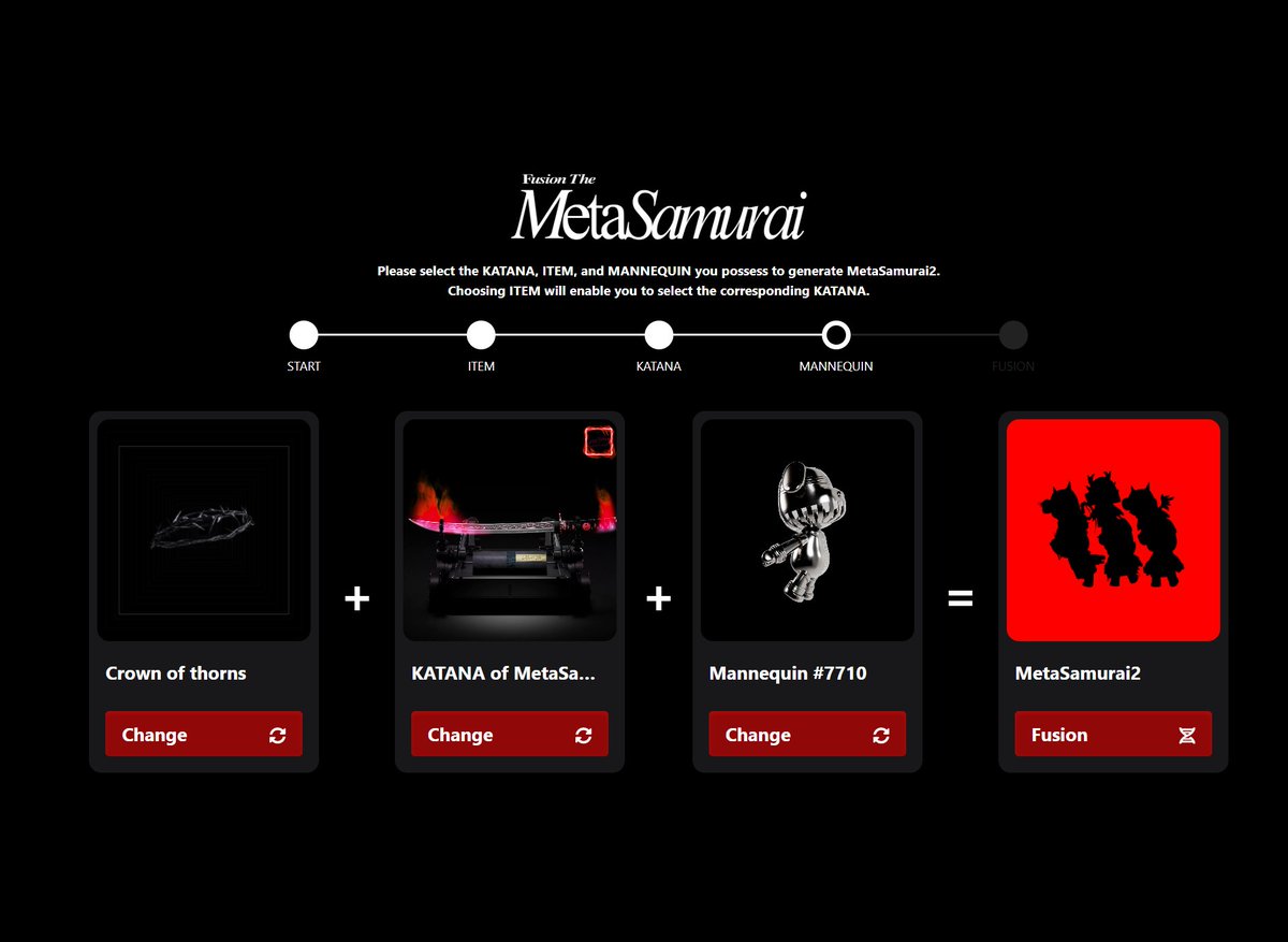 kayls_eth's tweet image. こうfusionしてこの子が来たっ！
和の柄素敵💙

＃メタサムfusion #MetaSamurai2