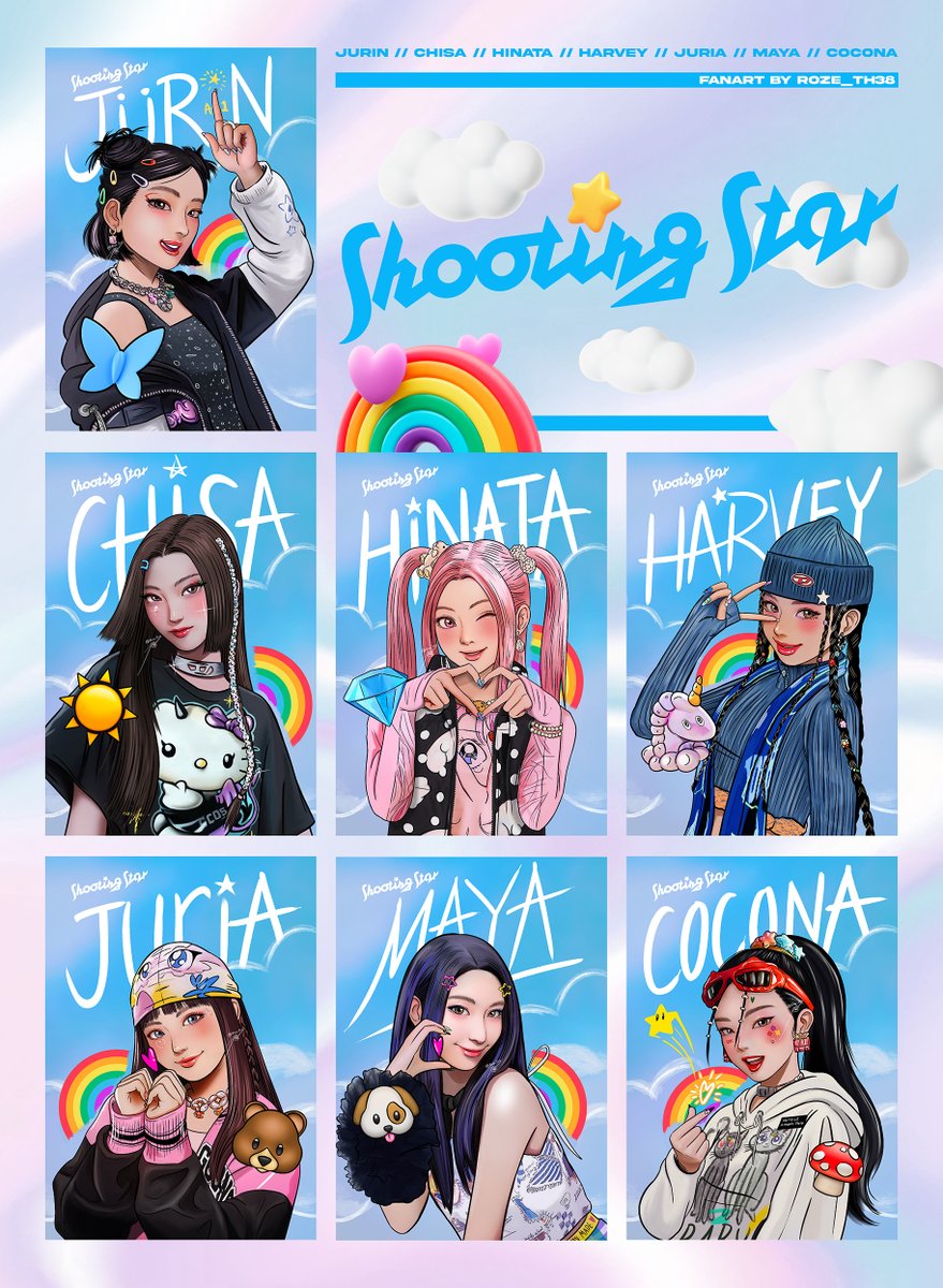 Shooting Star set: Completed!!! Hinata & Harvey Celebrate Shooting