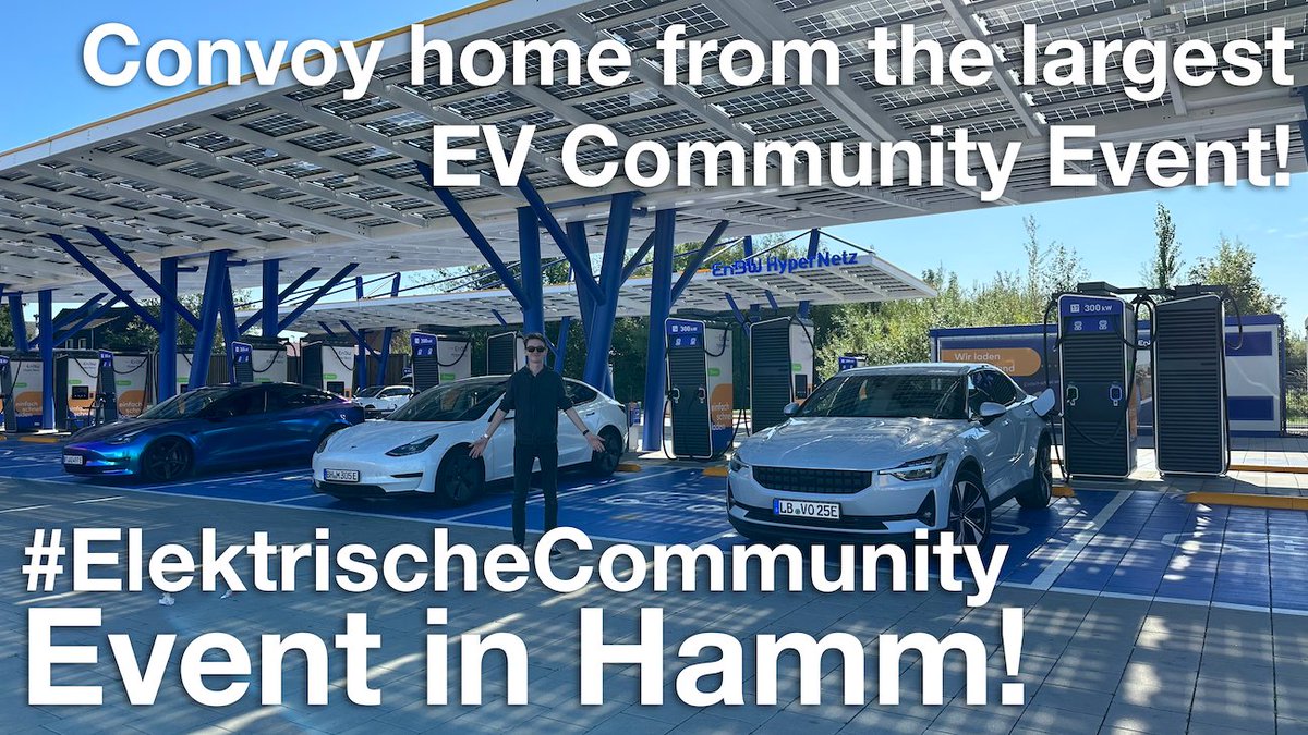 dieserNiko's tweet photo. New Video online now! This time, we are traveling in convoy with @VLOelmann and @Sgt_FvMC back home from the big Tesla-Lightshow Community-Event in Hamm! On the way we are visiting the @EnBW #HyperHub in Kamen and BigBoostBurger in Dortmund!
Enjoy 😁
https://t.co/RJHY03JPIu https://t.co/sFNaqAOCDK