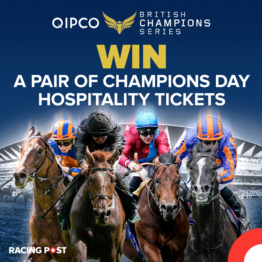 RacingPost's tweet photo. ⭐️ WIN TICKETS TO CHAMPIONS DAY ⭐️

We're giving away a pair of tickets for Frankie's farewell! 👋

To enter:
✅ Follow @RacingPost 
✅ Follow @ChampionsSeries 
🔁 Retweet this post

The winner will be announced at 2pm on Friday! https://t.co/hDGinBew15