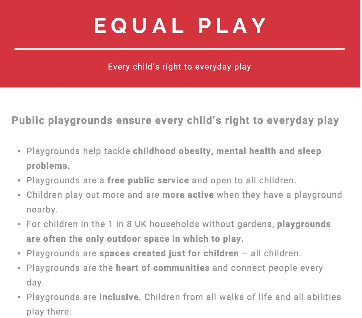 Find out about our campaigns to ensure every child's right to everyday #play: api-play.org/api-campaigns/ 

#EqualPlay #PlayMustStay #Movement4Movement #NowhereToPlay