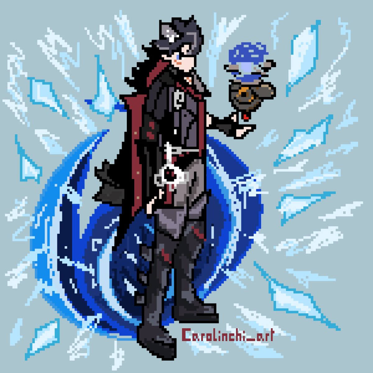 carolinchi_art's tweet photo. Wanted to post this pixel art before my inktober...love Wriothesley ❄️
#Wriothesley #GenshinImpact #Genshin #WriothesleyGenshinImpact #GenshinImpactWriothesley #WriothesleyGenshin #GenshinWriothesley #mihoyo #hoyoverse #pixel #pixelart #cryo #fontaine #fortessofmeropide #meropide https://t.co/brUtrlIIi9
